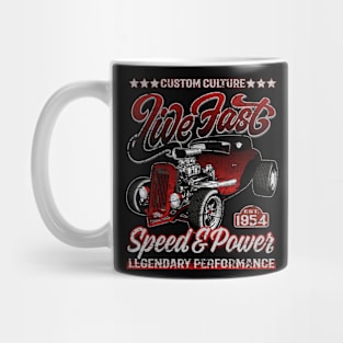 Custom Culture Live Fast Hot Rod Mug